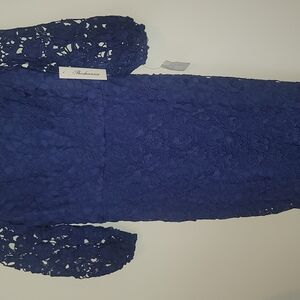 Shoshanna Blue Lace Dress